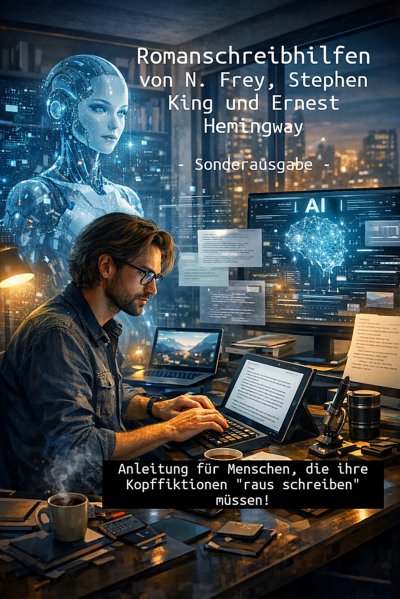 'Cover von Romanschreibhilfen von N. Frey – Stephen King – Ernest Hemingway'-Cover