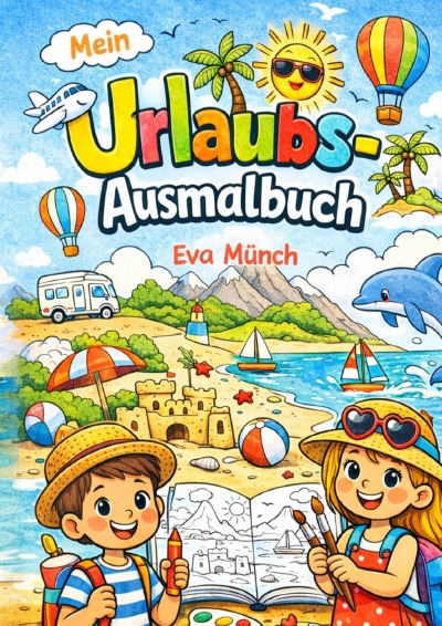 'Cover von Urlaubs – Ausmalbuch für Kinder ab 5 Jahren'-Cover