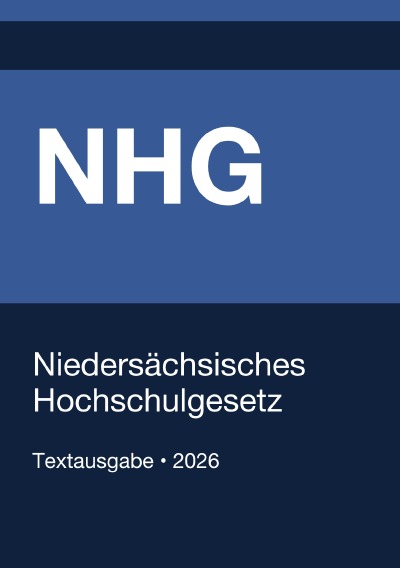 'Cover von NHG – Niedersächsisches Hochschulgesetz 2026'-Cover