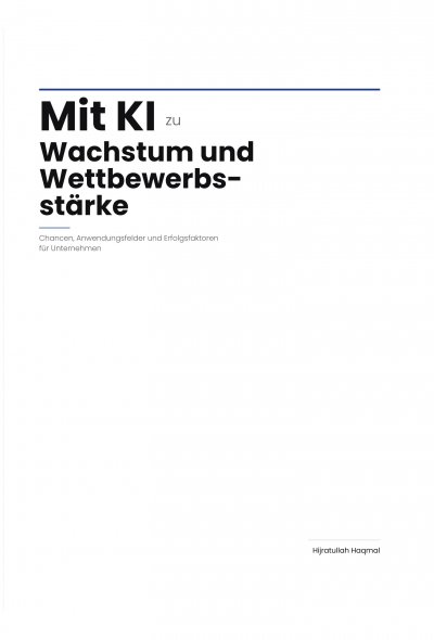 'Cover von Mit KI zu Wachstum und Wettbewerbsstärke'-Cover