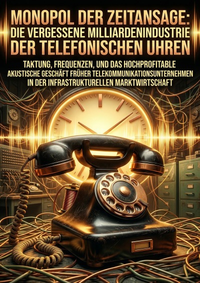 'Cover von Monopol der Zeitansage: Die vergessene Milliardenindustrie der telefonischen Uhren'-Cover