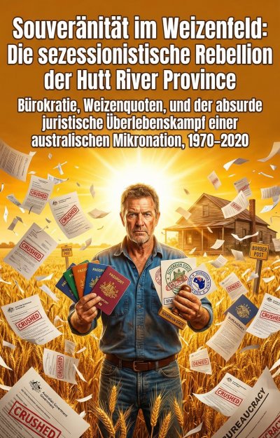 'Cover von Souveränität im Weizenfeld: Die sezessionistische Rebellion der Hutt River Province'-Cover