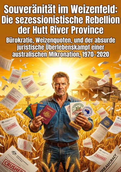'Cover von Souveränität im Weizenfeld: Die sezessionistische Rebellion der Hutt River Province'-Cover