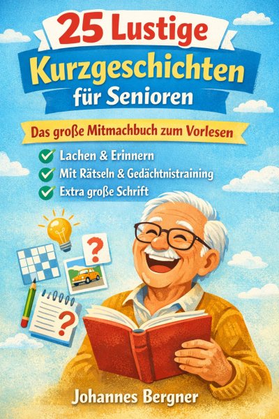 'Cover von 25 Lustige Kurzgeschichten für Senioren'-Cover