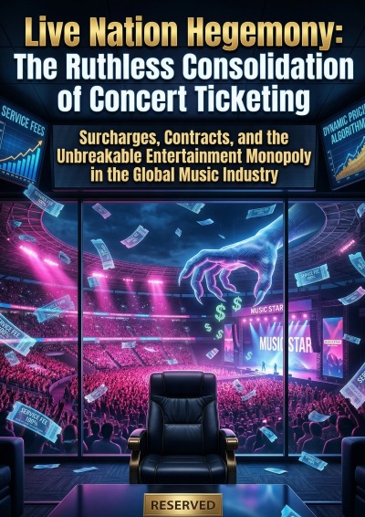 'Cover von Live Nation Hegemony: The Ruthless Consolidation of Concert Ticketing'-Cover