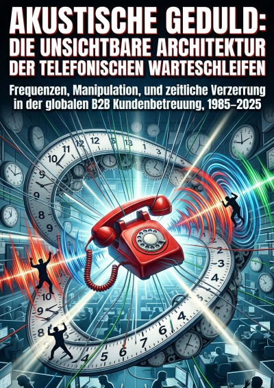 'Cover von Akustische Geduld: Die unsichtbare Architektur der telefonischen Warteschleifen'-Cover