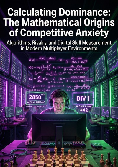 'Cover von Calculating Dominance: The Mathematical Origins of Competitive Anxiety'-Cover