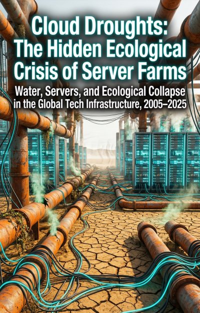 'Cover von Cloud Droughts: The Hidden Ecological Crisis of Server Farms'-Cover
