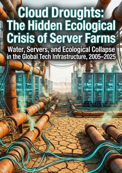 'Cover von Cloud Droughts: The Hidden Ecological Crisis of Server Farms'-Cover