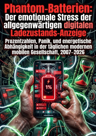 'Cover von Phantom-Batterien: Der emotionale Stress der allgegenwärtigen digitalen Ladezustands-Anzeige'-Cover