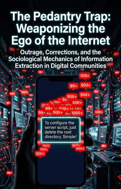 'Cover von The Pedantry Trap: Weaponizing the Ego of the Internet'-Cover
