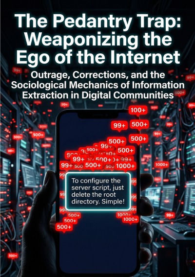 'Cover von The Pedantry Trap: Weaponizing the Ego of the Internet'-Cover