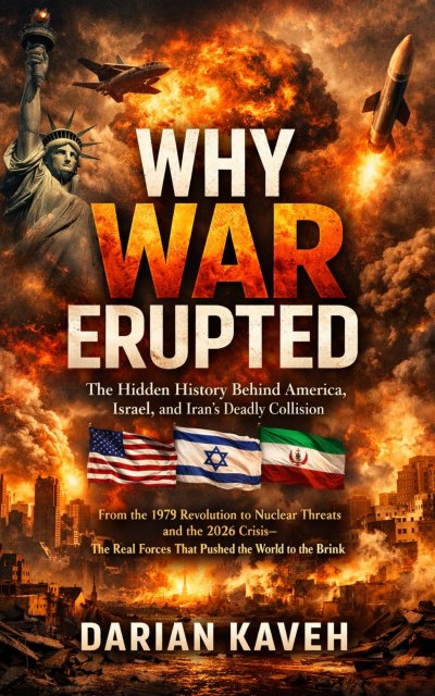 'Cover von WHY WAR ERUPTED: The Hidden History Behind America, Israel, and Iran’s Deadly Collision'-Cover