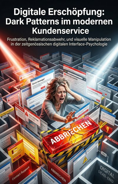 'Cover von Digitale Erschöpfung: Dark Patterns im modernen Kundenservice'-Cover