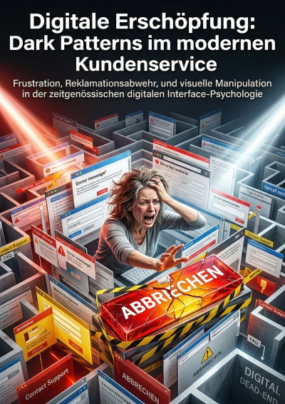 'Cover von Digitale Erschöpfung: Dark Patterns im modernen Kundenservice'-Cover