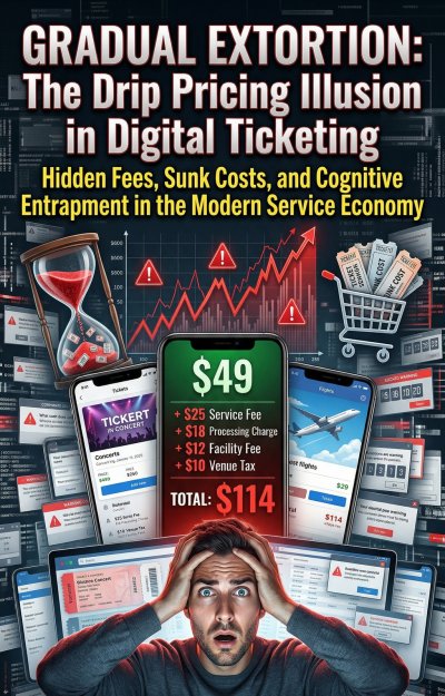 'Cover von Gradual Extortion: The Drip Pricing Illusion in Digital Ticketing'-Cover