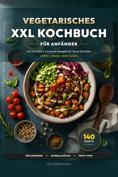 'Cover von Vegetarisches XXL Kochbuch für Anfänger'-Cover