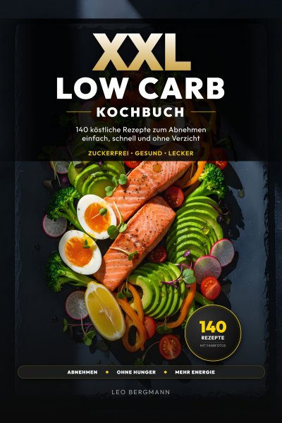 'Cover von XXL Low Carb Kochbuch für Anfänger'-Cover