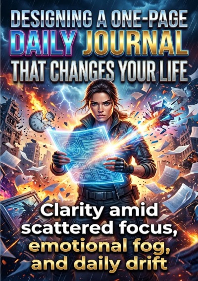 'Cover von Designing a One-Page Daily Journal That Changes Your Life'-Cover