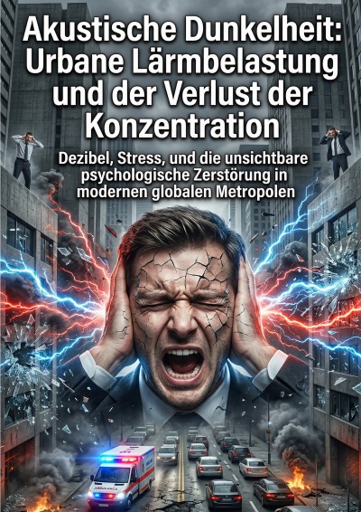 'Cover von Akustische Dunkelheit: Urbane Lärmbelastung und der Verlust der Konzentration'-Cover