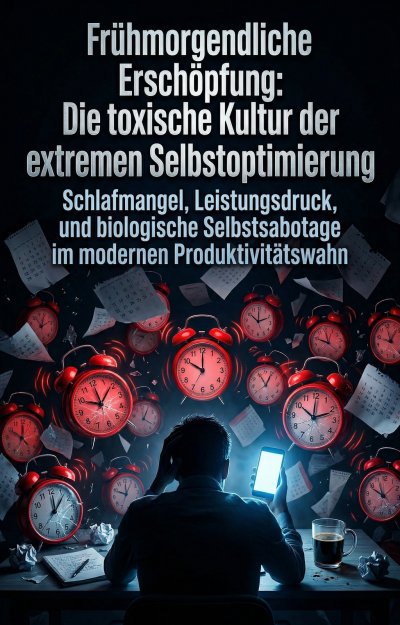 'Cover von Frühmorgendliche Erschöpfung: Die toxische Kultur der extremen Selbstoptimierung'-Cover