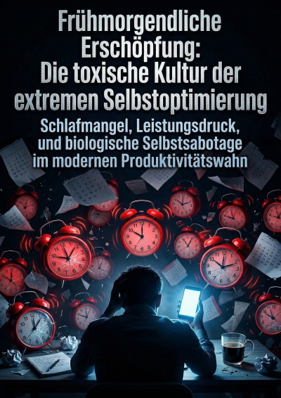 'Cover von Frühmorgendliche Erschöpfung: Die toxische Kultur der extremen Selbstoptimierung'-Cover
