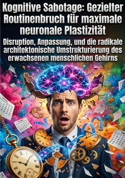 'Cover von Kognitive Sabotage: Gezielter Routinenbruch für maximale neuronale Plastizität'-Cover
