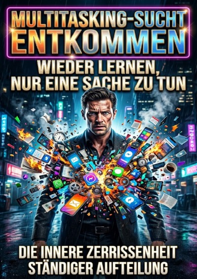 'Cover von Multitasking-Sucht entkommen: Wieder lernen, nur eine Sache zu tun'-Cover