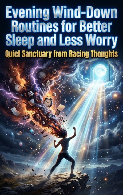 'Cover von Evening Wind-Down Routines for Better Sleep and Less Worry'-Cover