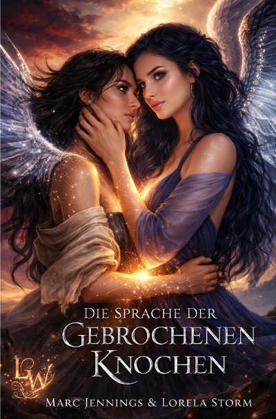 'Cover von Die Sprache der gebrochenen Knochen – Eine Romantasy in zwei Welten'-Cover