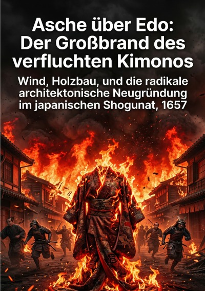 'Cover von Asche über Edo: Der Großbrand des verfluchten Kimonos'-Cover
