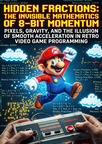 'Cover von Hidden Fractions: The Invisible Mathematics of 8-Bit Momentum'-Cover