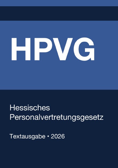 'Cover von HPVG – Hessisches Personalvertretungsgesetz 2026'-Cover