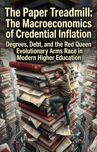 'Cover von The Paper Treadmill: The Macroeconomics of Credential Inflation'-Cover