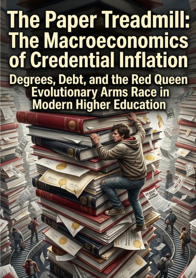 'Cover von The Paper Treadmill: The Macroeconomics of Credential Inflation'-Cover