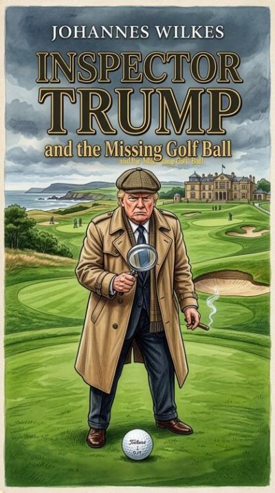 'Cover von Inspector TRUMP and the Missing Golf Ball'-Cover
