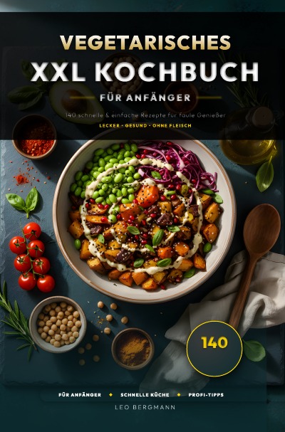 'Cover von Vegetarisches XXL Kochbuch für Anfänger'-Cover