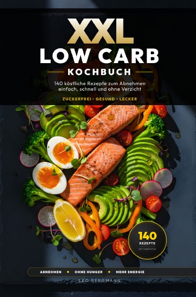 'Cover von XXL Low Carb Kochbuch für Anfänger'-Cover