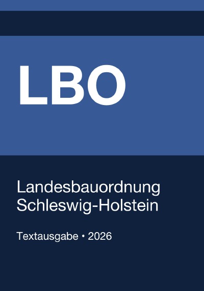 'Cover von LBO – Landesbauordnung Schleswig-Holstein 2026'-Cover