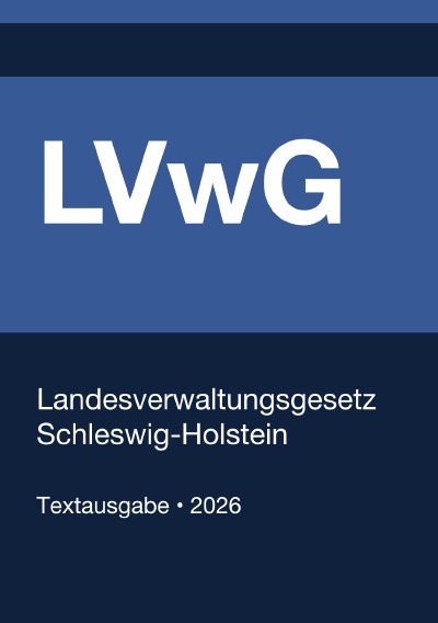 'Cover von LVwG – Landesverwaltungsgesetz Schleswig-Holstein 2026'-Cover