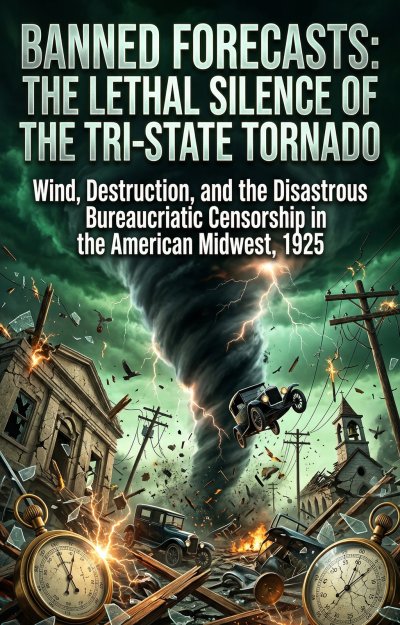 'Cover von Banned Forecasts: The Lethal Silence of the Tri-State Tornado'-Cover