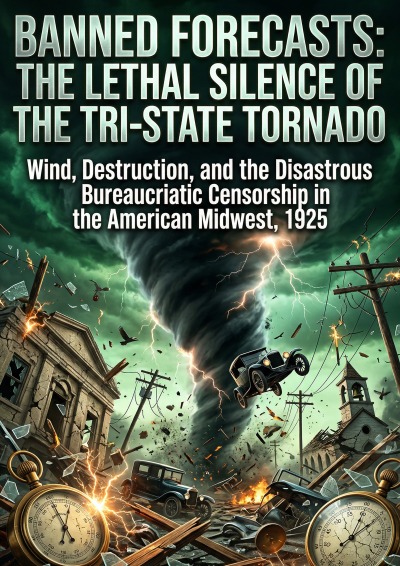 'Cover von Banned Forecasts: The Lethal Silence of the Tri-State Tornado'-Cover