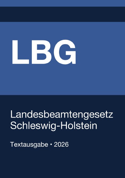 'Cover von LBG – Landesbeamtengesetz Schleswig-Holstein 2026'-Cover