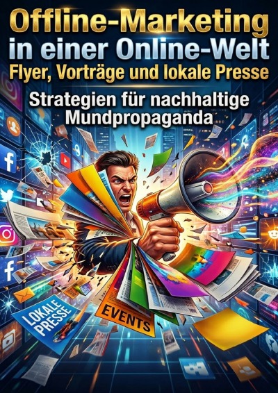 'Cover von Offline-Marketing in einer Online-Welt: Flyer, Vorträge und lokale Presse'-Cover