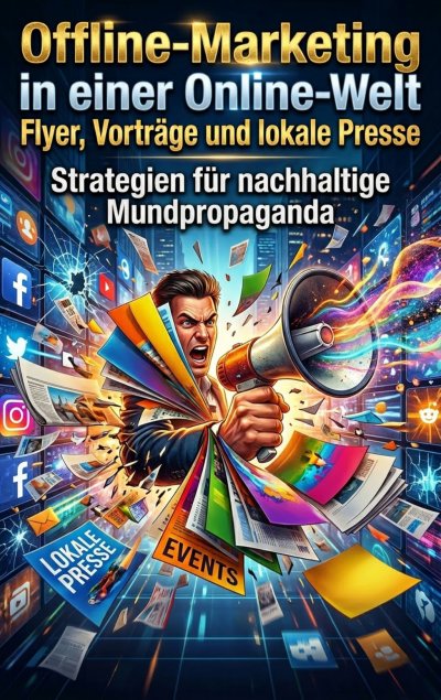 'Cover von Offline-Marketing in einer Online-Welt: Flyer, Vorträge und lokale Presse'-Cover