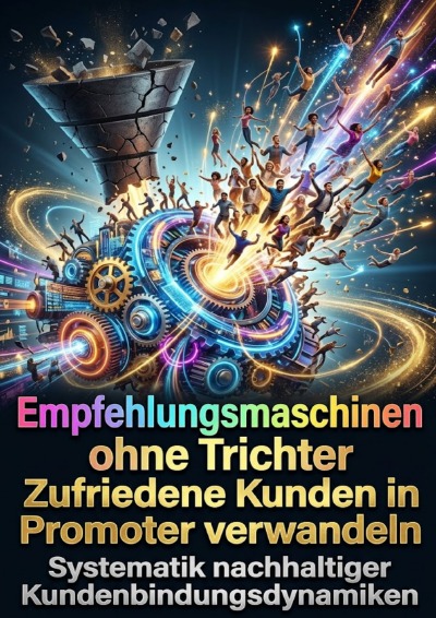 'Cover von Empfehlungsmaschinen ohne Trichter: Zufriedene Kunden in Promoter verwandeln'-Cover