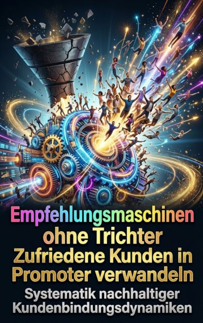 'Cover von Empfehlungsmaschinen ohne Trichter: Zufriedene Kunden in Promoter verwandeln'-Cover