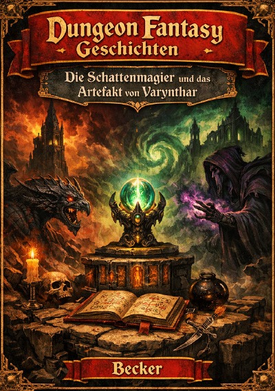 'Cover von Dungeon Fantasy Geschichten I Die Schattenmagier und das Artefakt von Varynthar'-Cover