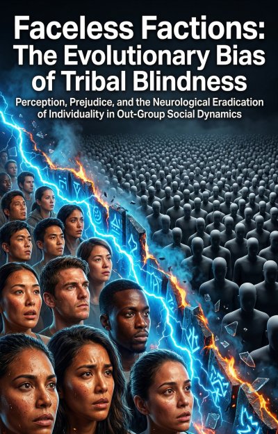 'Cover von Faceless Factions: The Evolutionary Bias of Tribal Blindness'-Cover