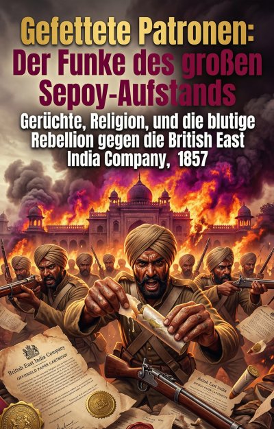 'Cover von Gefettete Patronen: Der Funke des großen Sepoy-Aufstands'-Cover